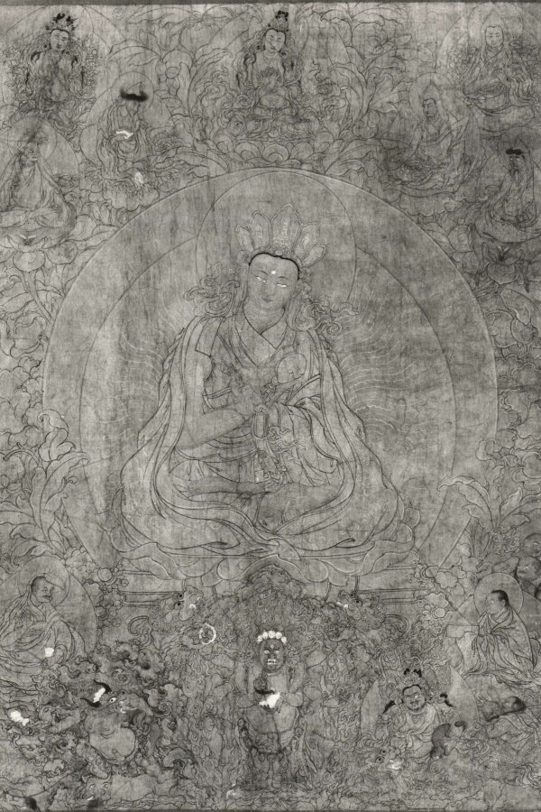 Tibet, Zlatá korouhev, v. 17,5 cm, foto: Vladimír Fyrman